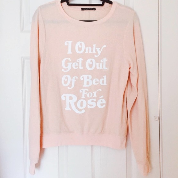 Wildfox Rosé Peach BBJ Sweater - Picture 1 of 6